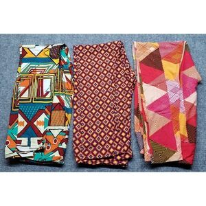 LuLaRoe Womens Multicolor One Size T/C - Tall And Curvy Leggings Lot of 3 New